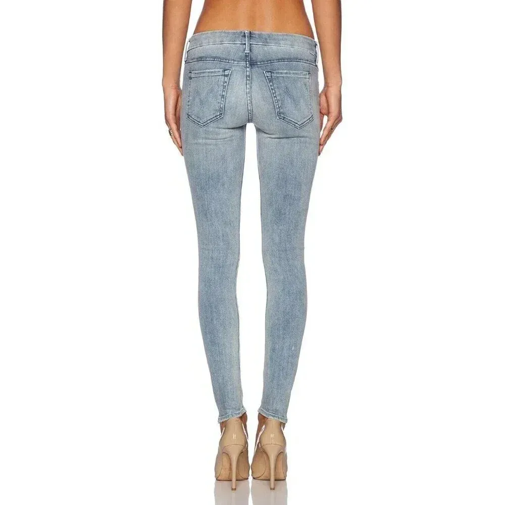 Mother Denim Looker Ankle Fray Jeans in Clear as Day Size‎ 25 Blue - Image 4
