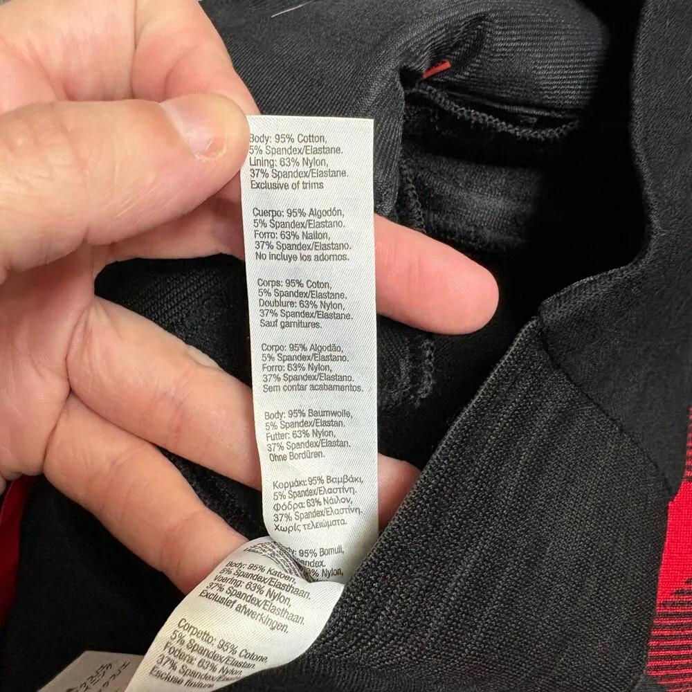 Spanx Classic Twill Leggings Black XS Slimming Shaping Stretch Waist Panels - Image 10