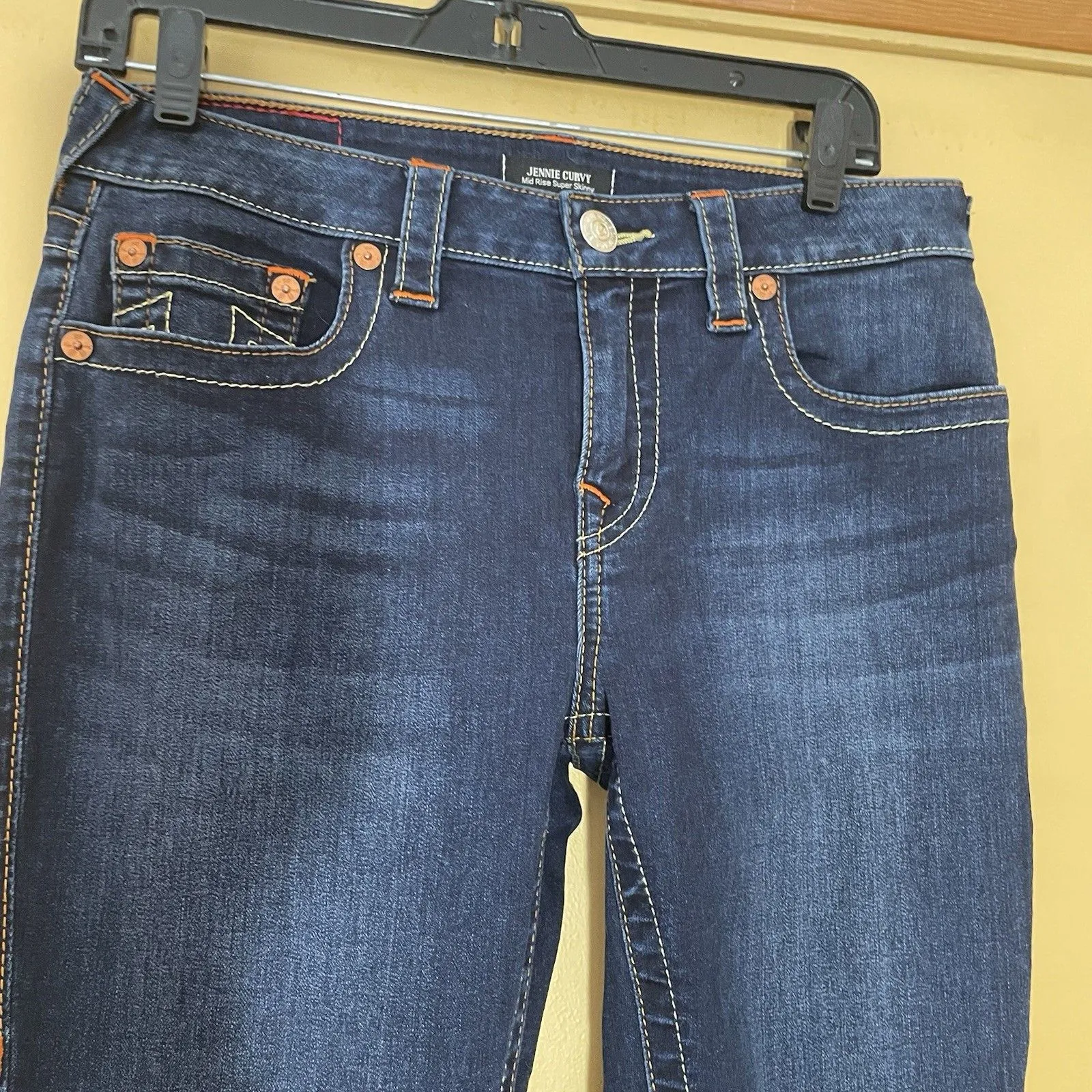 True Religion Jeans Womens 29 Jennie Curvy Super Skinny Mid Rise Y2K Stretch - Image 2