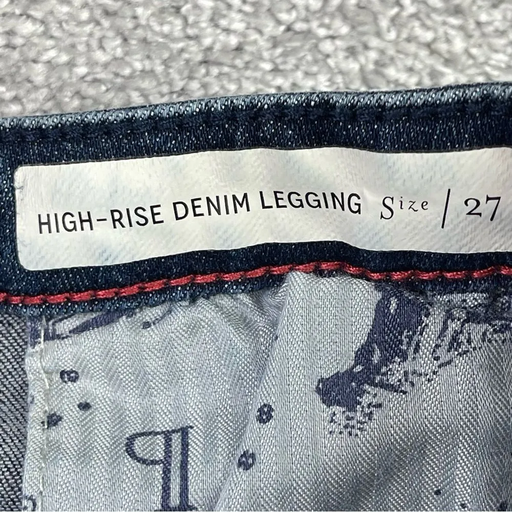 Pilcro and The Letterpress Jeans Women's 27 Blue Straight High-Rise Dark Denim - Image 6