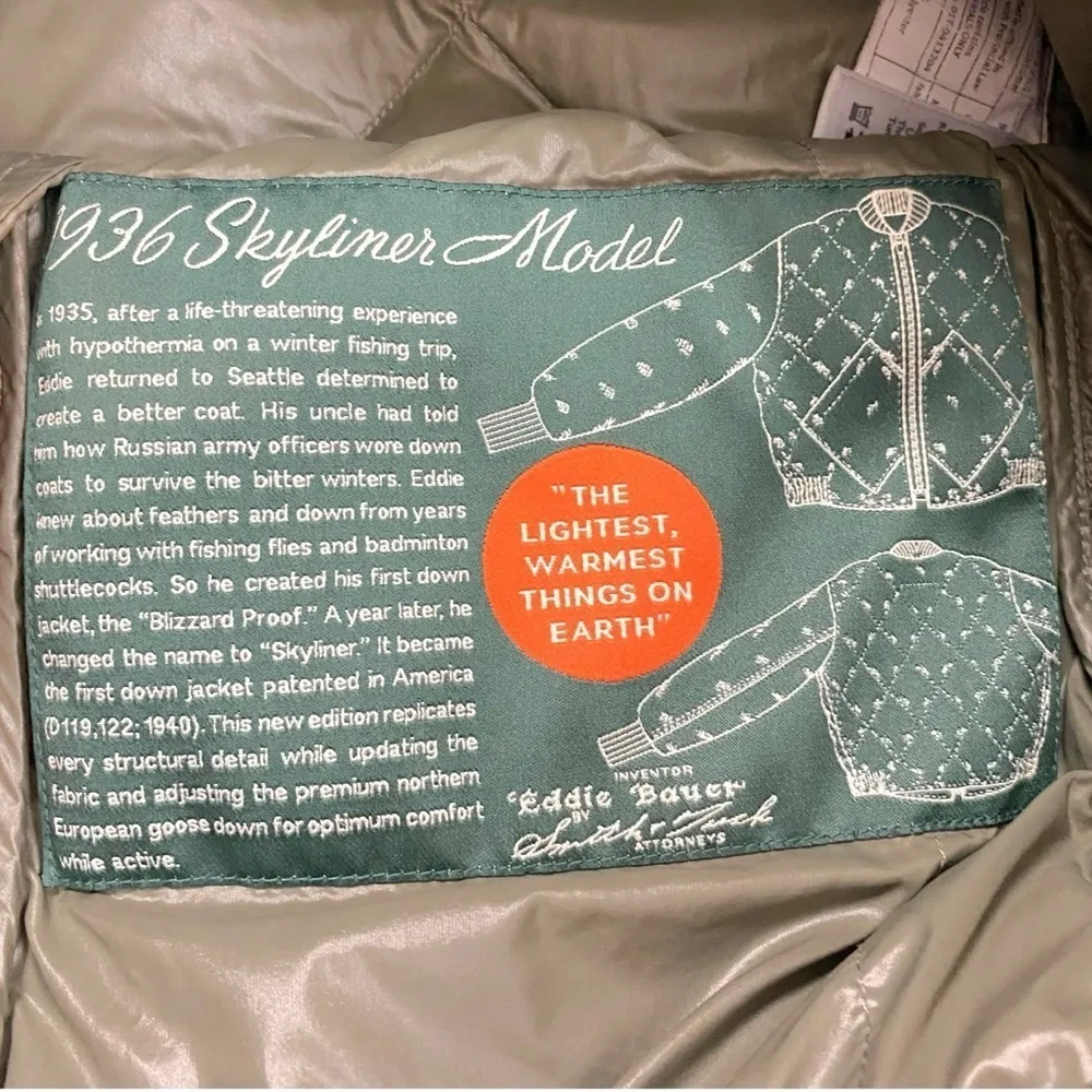 Retro 70s GorpCore Puffer Jacket Eddie Bauer 550 Goose Down Brown Red Size Small - Image 5