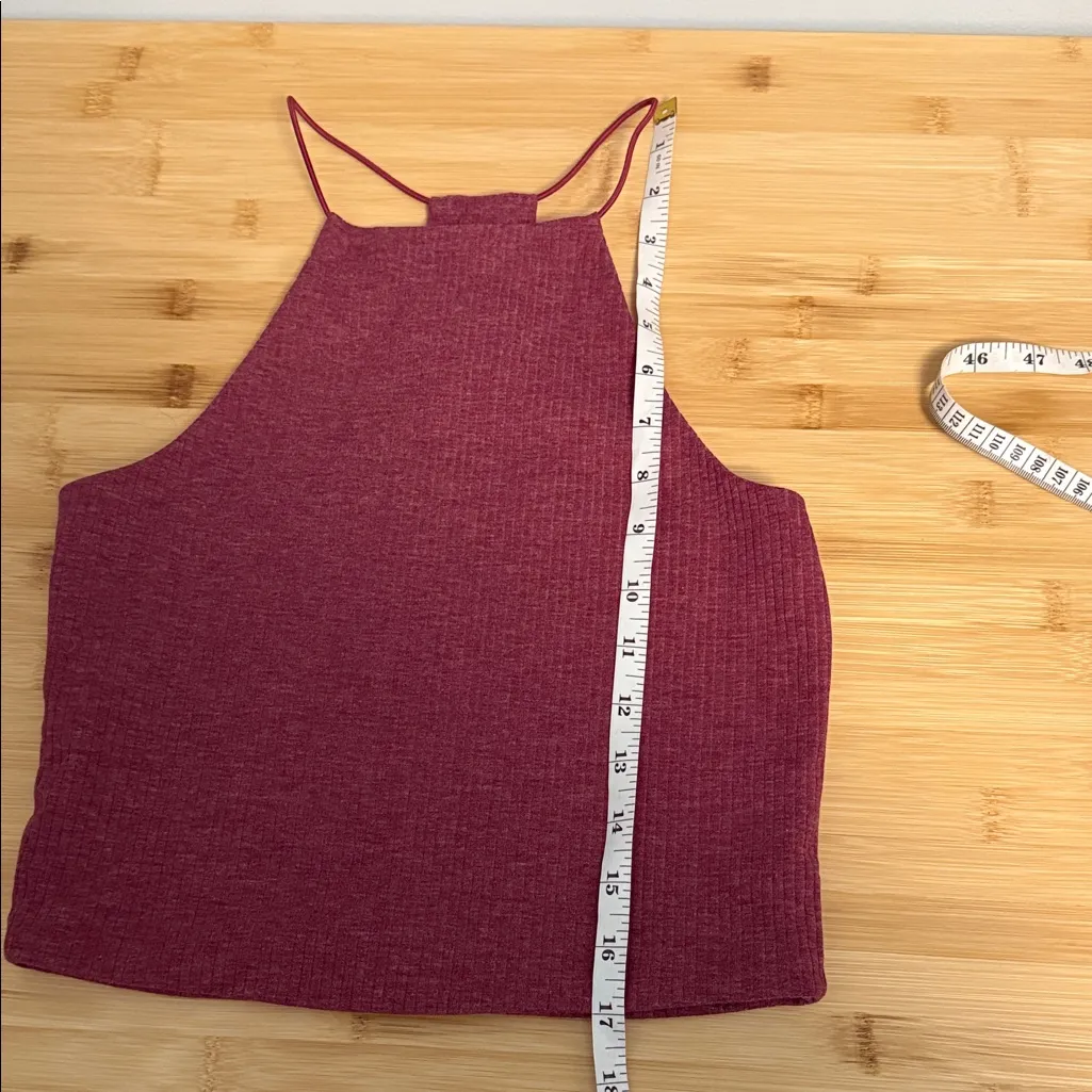 Me to We Size Small Women's Teen Girl Ribbed Halter Top - Image 3