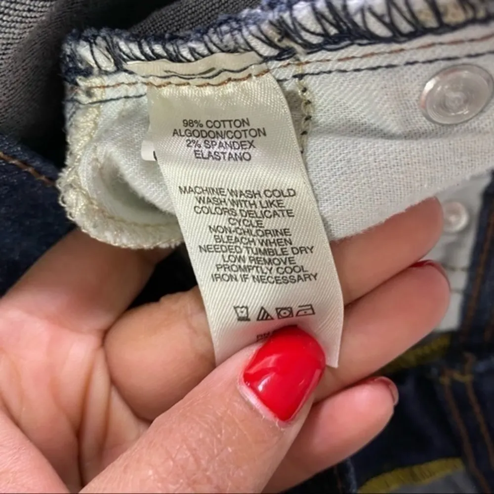 DKNY Stretch‎ Dark Wash Denim Mid Rise Skinny Jean - Image 9