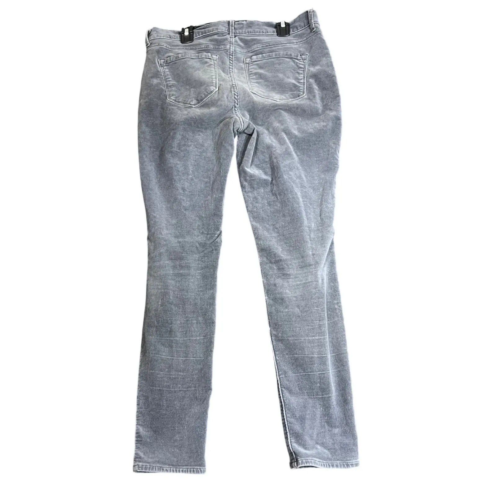 Old Navy Rockstar Corduroy Mid Rise Skinny Jeans Womens 8 Grey Comfy Classic - Image 3