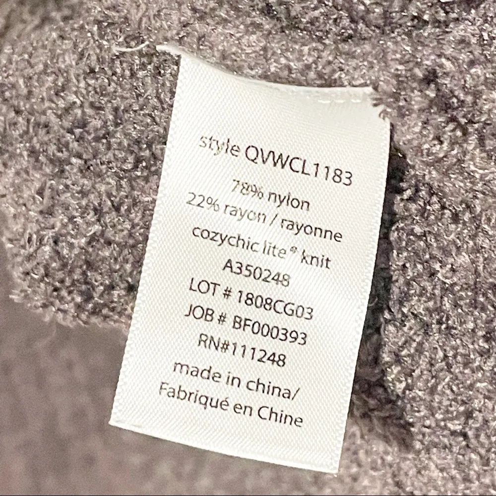 Barefoot Dreams XXS/XS COZYCHIC Lite Shrug Cardigan Batwing Grey - Image 4