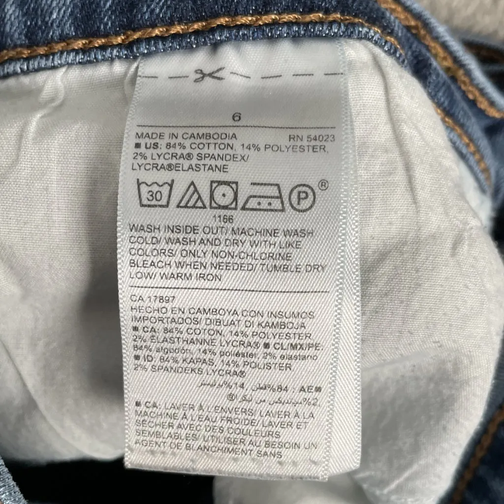 Old Navy Curvy Skinny Women’s 6 Blue Mid Rise Stretch Denim Jeans Casual Minimal - Image 7