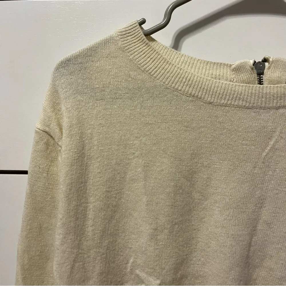Sandro Cream Sweater - Image 4
