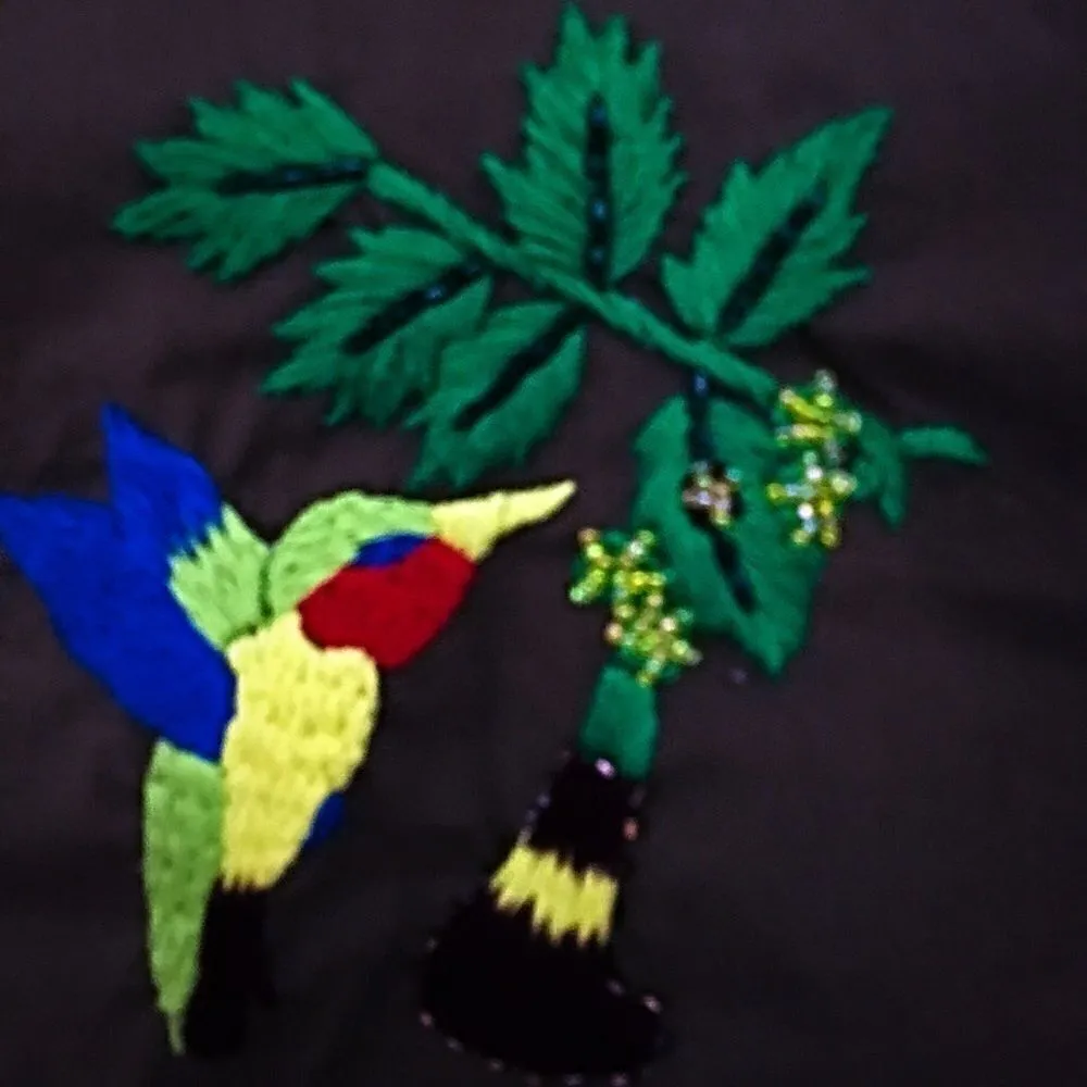 Romeo & Juliet Army green stretch button up Birds - Image 5