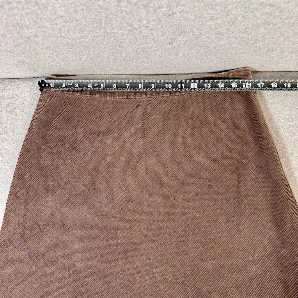 GAP Women's Vintage Brown Corduroy Midi Skirt Size 12 Casual - Image 6