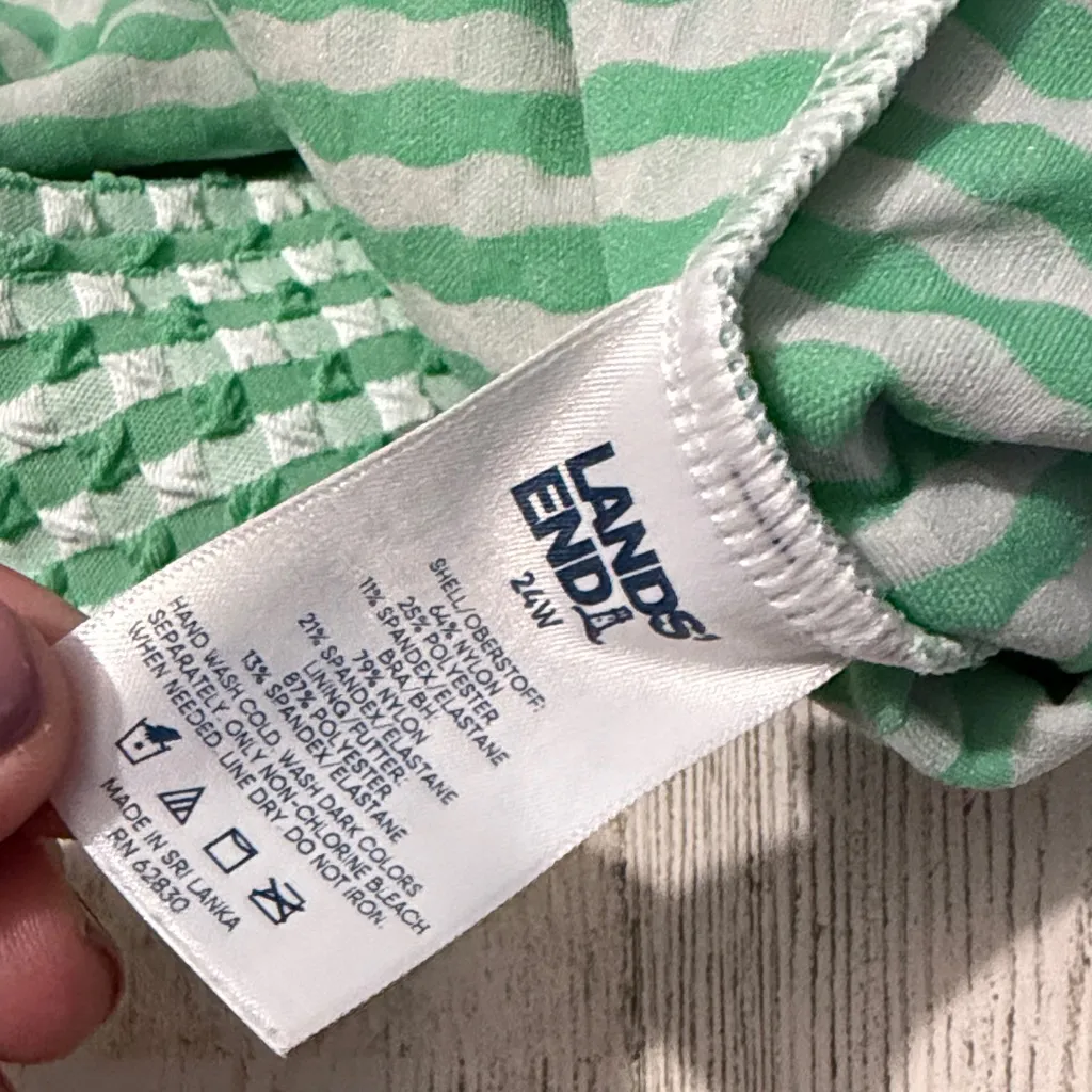 Lands End Swim Top Size 24 W - Image 6