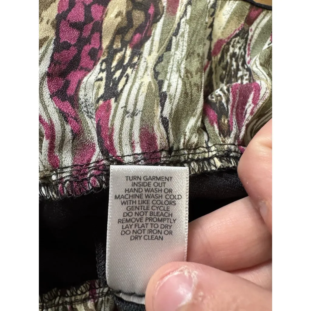 Christopher Banks Top Women Size Large Polyester Stretch Colorful Office Teacher - Image 10