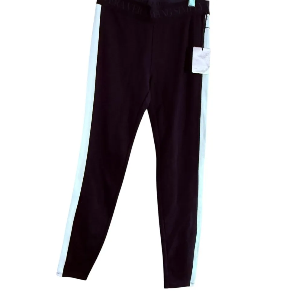 Simply Vera Vera Wang Black Leggings with White Stripe - Image 9