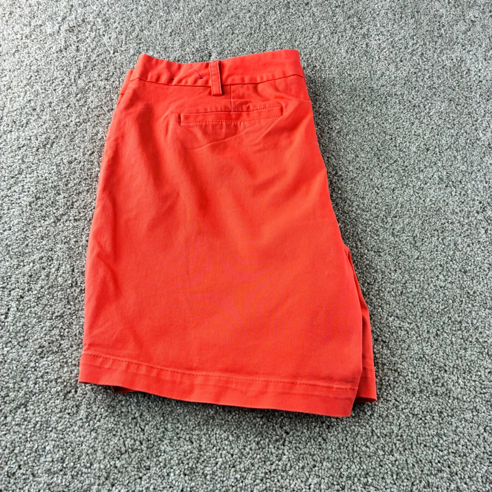 Lands End Womens Fit 2 Coral‎ Red Cotton Blend Shorts Size 16 Casual Vacation - Image 7