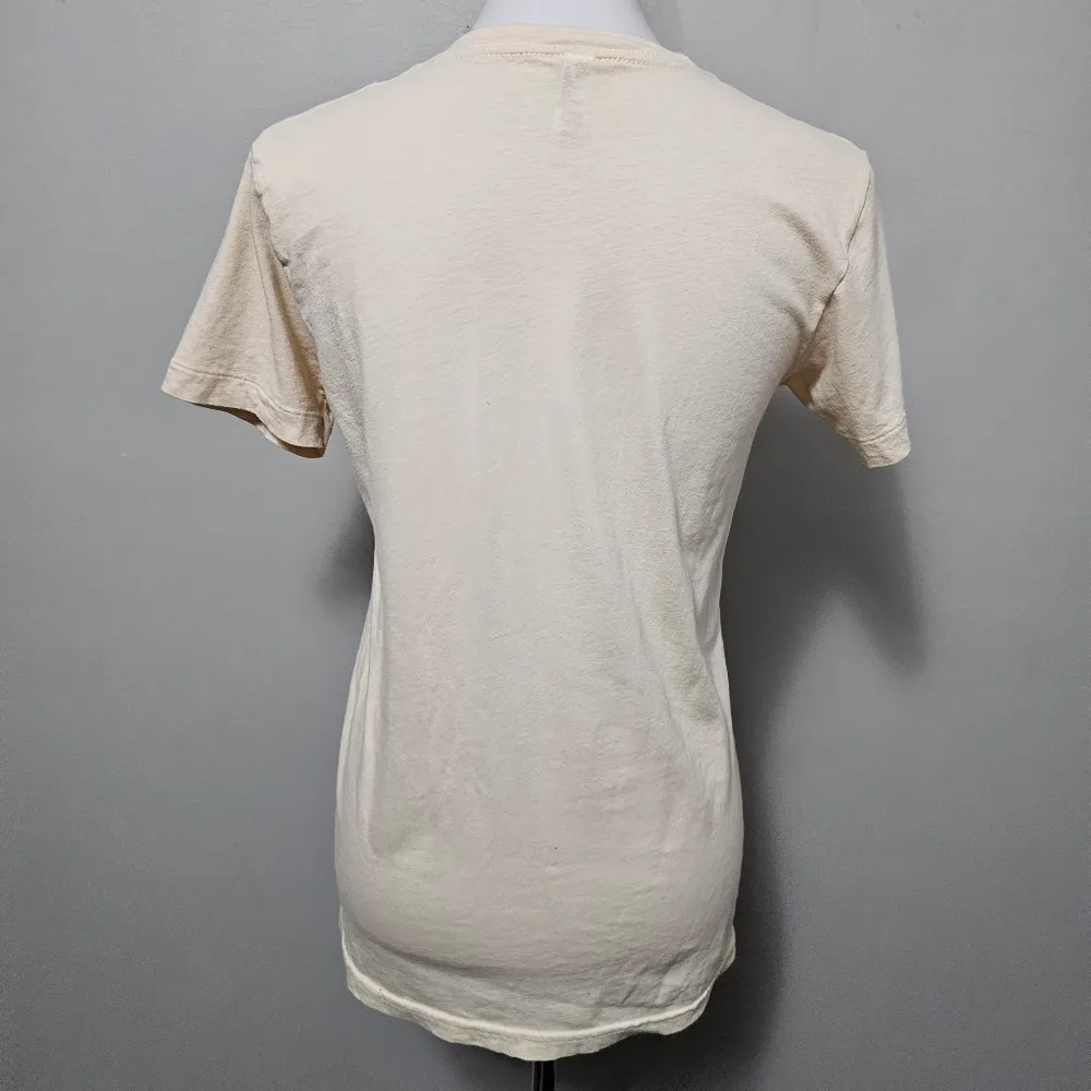 American Apparel Cream Alpaca Face Alpaca India Short Sleeve Tee Size Large - Image 4