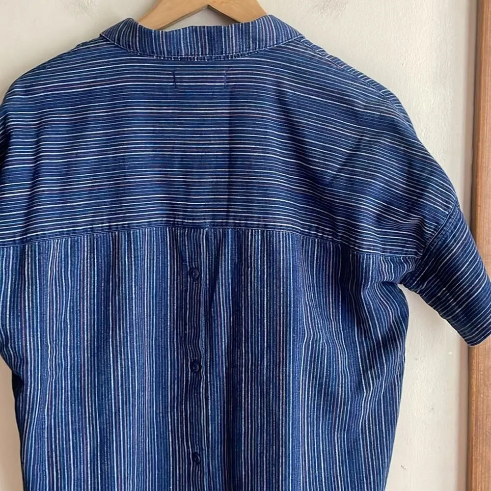 Madewell Courier Button-Back Shirt in Cecile Stripe - Image 10