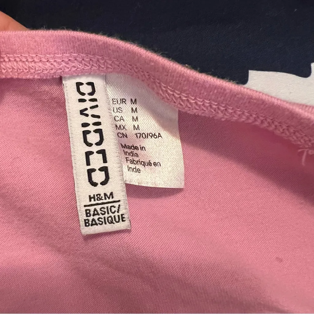 Divided H&M Basic Tube Top Pink Purple M - Image 5