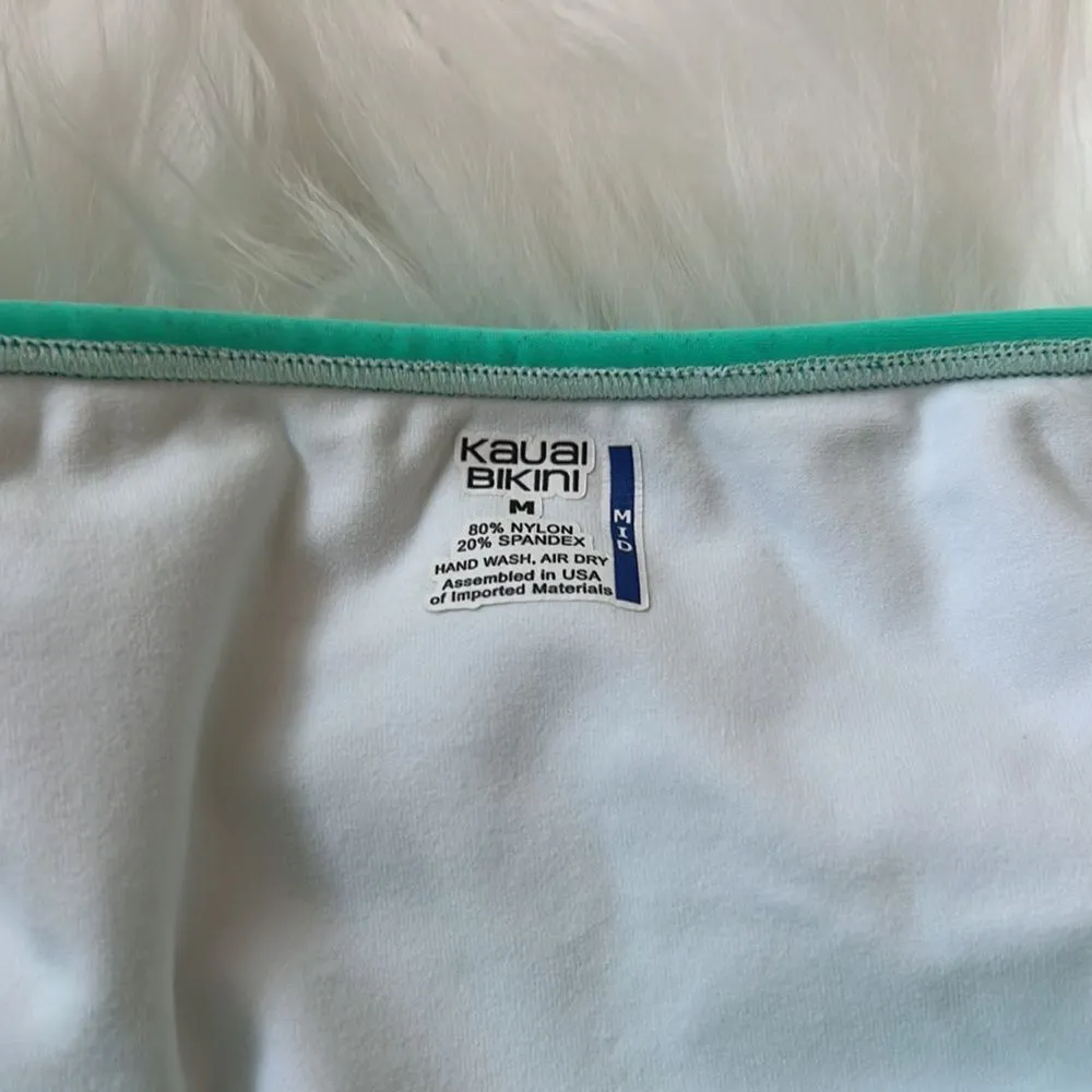 Kauai Bikini Mid coverage bikini bottoms Green Size M - Image 4