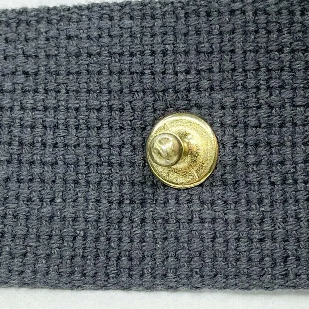 Blue and White Wide Strappy Web Post Belt Size Small S Womens - Image 4