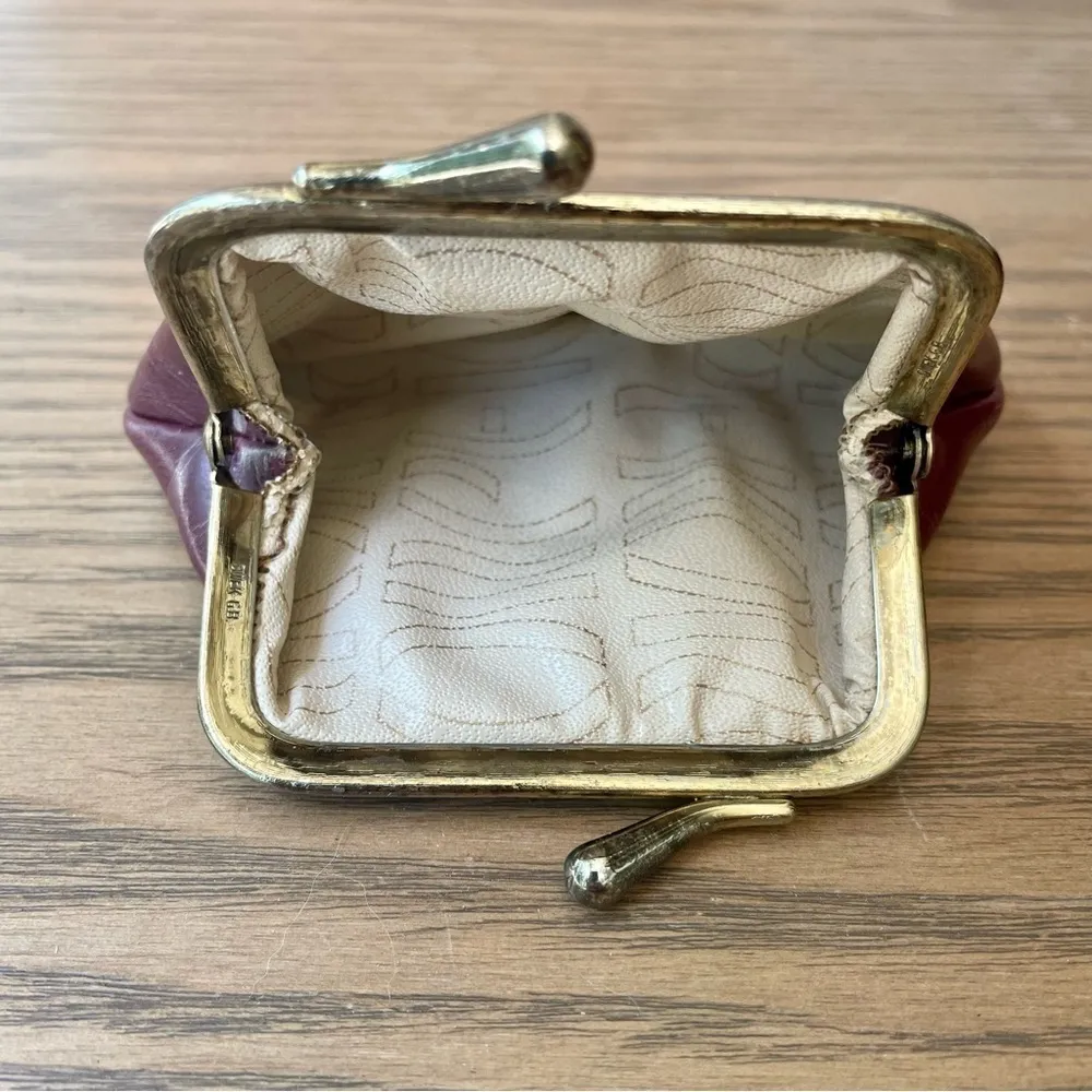 Dior Vintage 30 Montaigne Clutch Shoulder Bag Leather Bordeaux + Coin Purse - Image 9