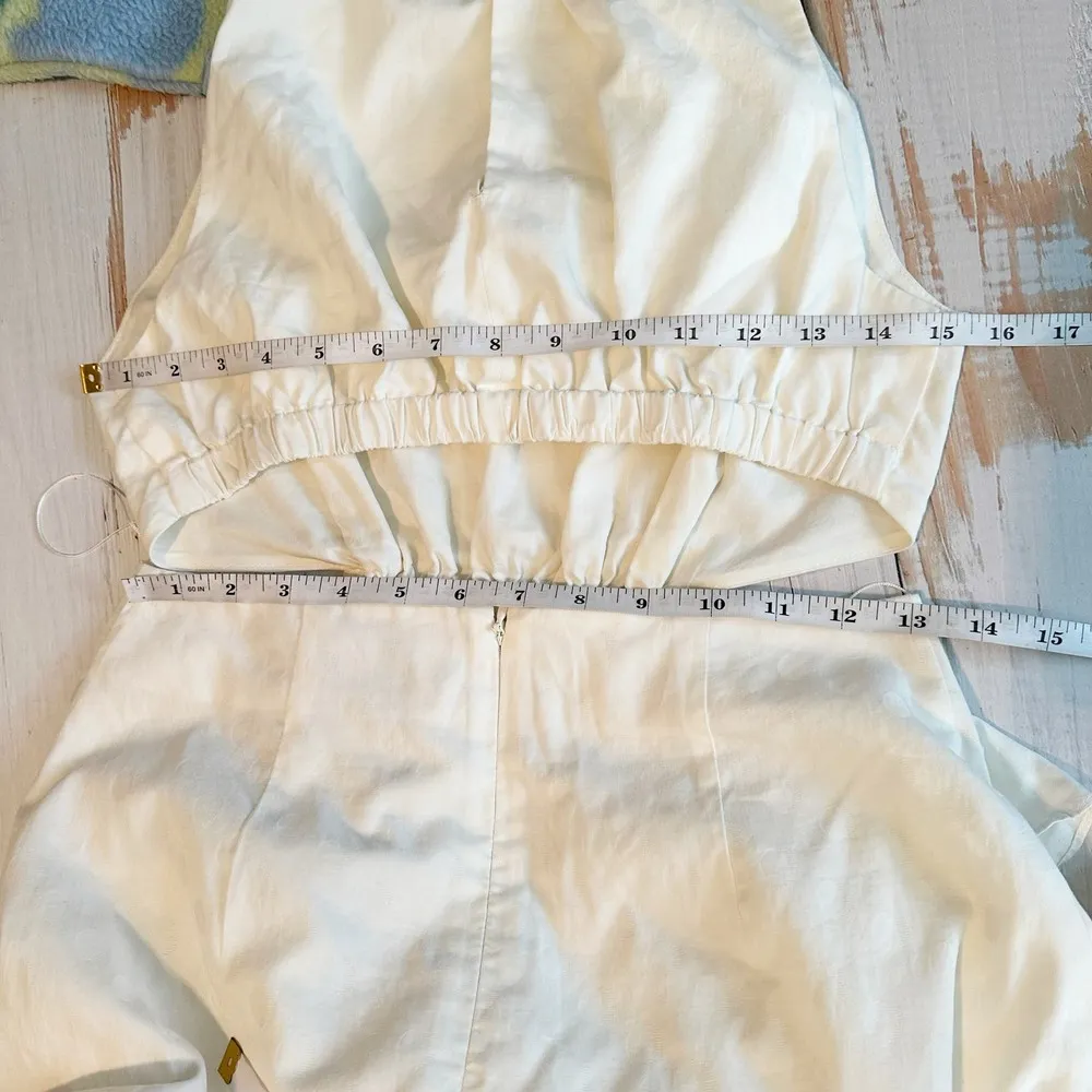 Significant Other Poppy Cut Out Maxi Dress Size US 6 Ivory - Image 7