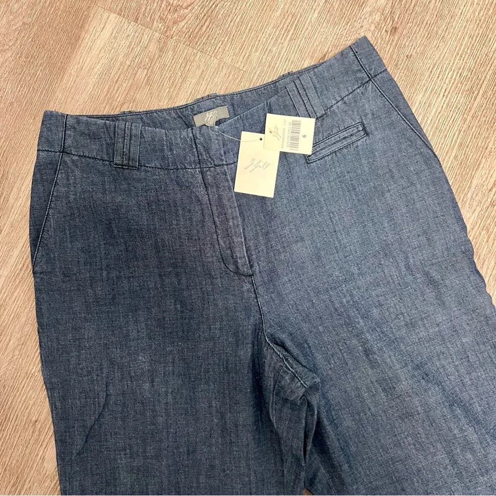 J.Jill  Chambray Pants Flare Leg - Image 2