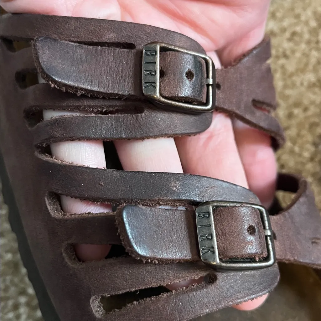 Birkenstock Granada Oiled Leather Soft Footbed Sandals - Image 9