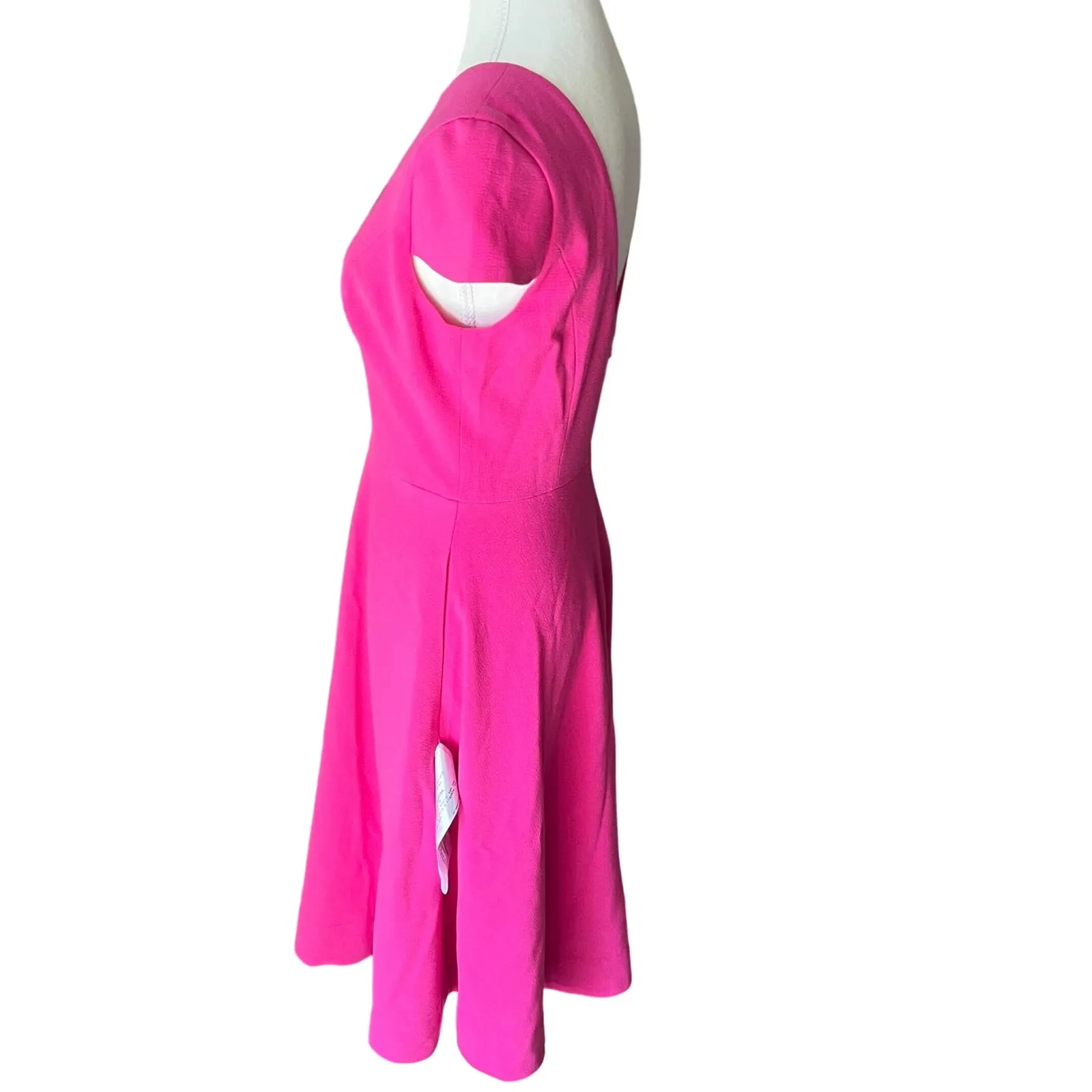 Dress The Population Livia Pink Fit & Flare Cocktail Party Dress M Wedding Guest - Image 4