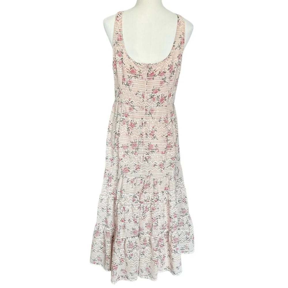 Tiered Floral Embroidered Dress - Image 2