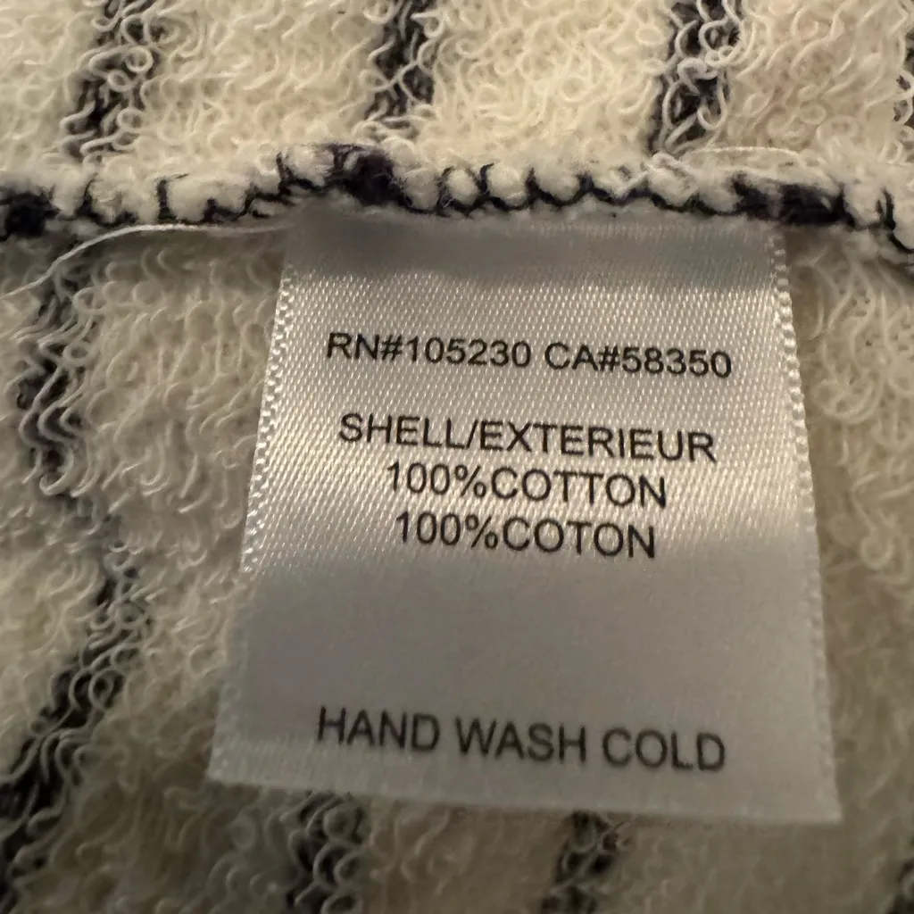 Current Elliott Striped the Top Shelf Sweater Women’s Blue & White Size Small - Image 9