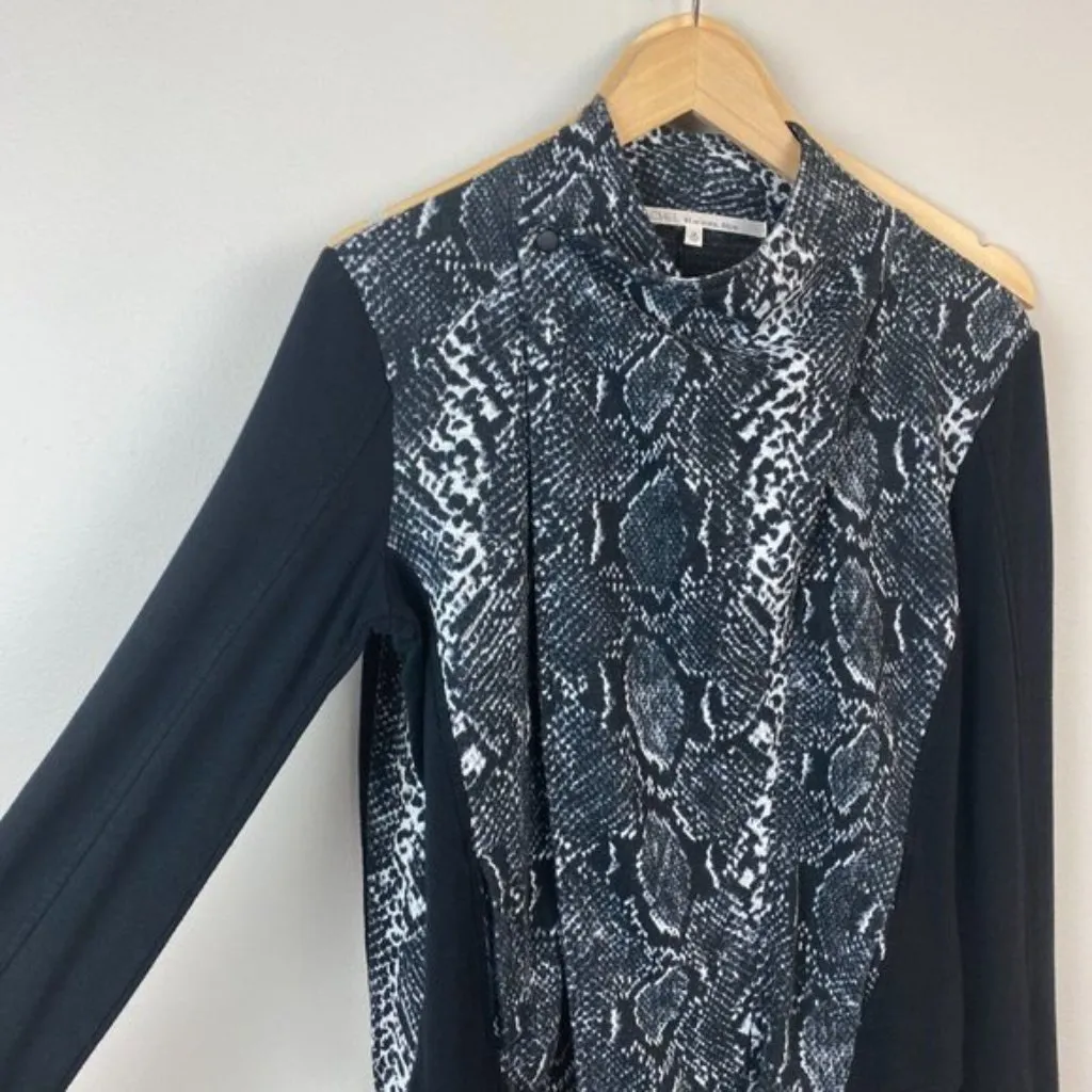 Rachel Rachel Roy Jacket M Black White Snake Print Soft Stretch Knit Womens‎ Size M - Image 3