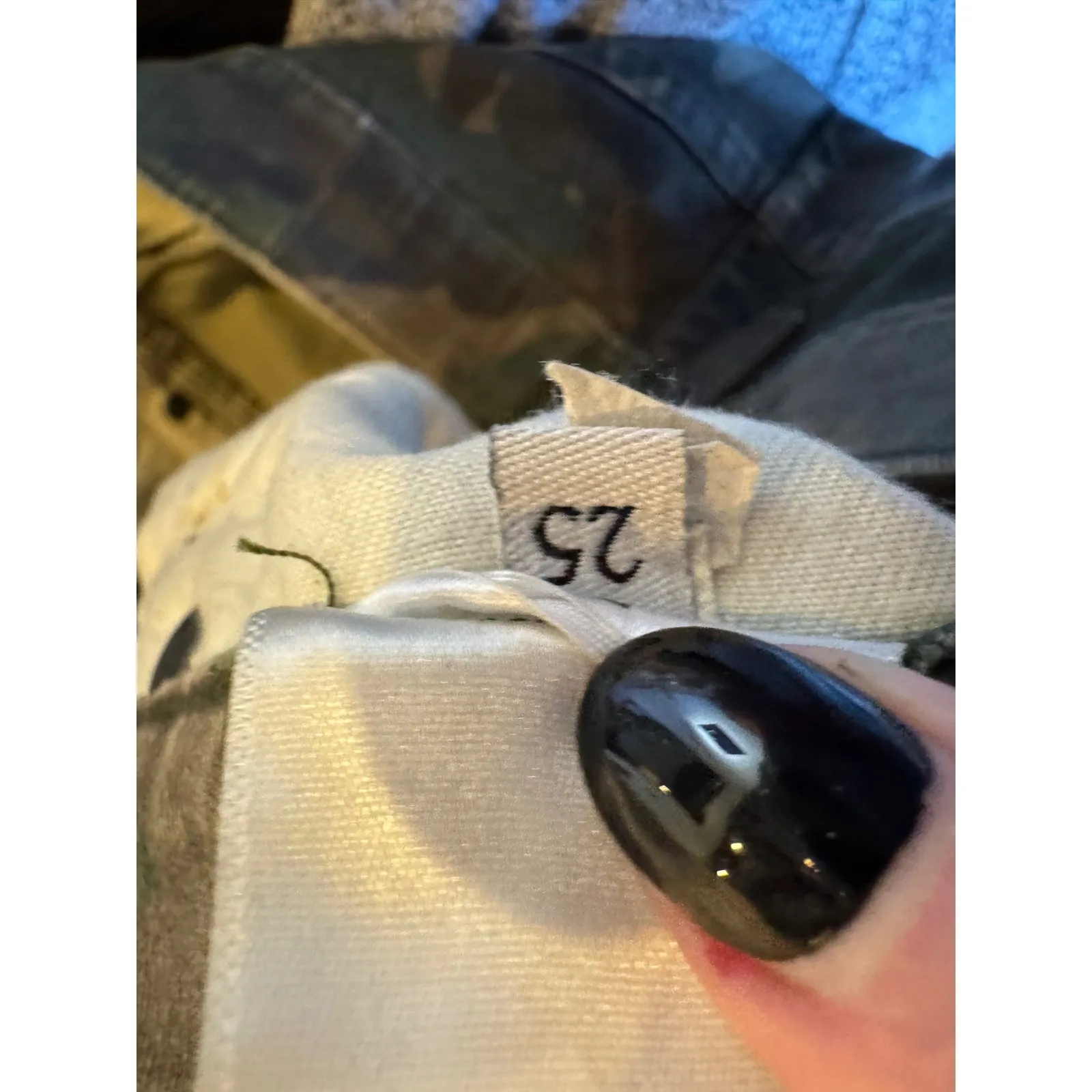 TEXTILE Elizabeth and James Jeans Women 25‎ Green Camo Skinny Debbie Streetwear - Image 9