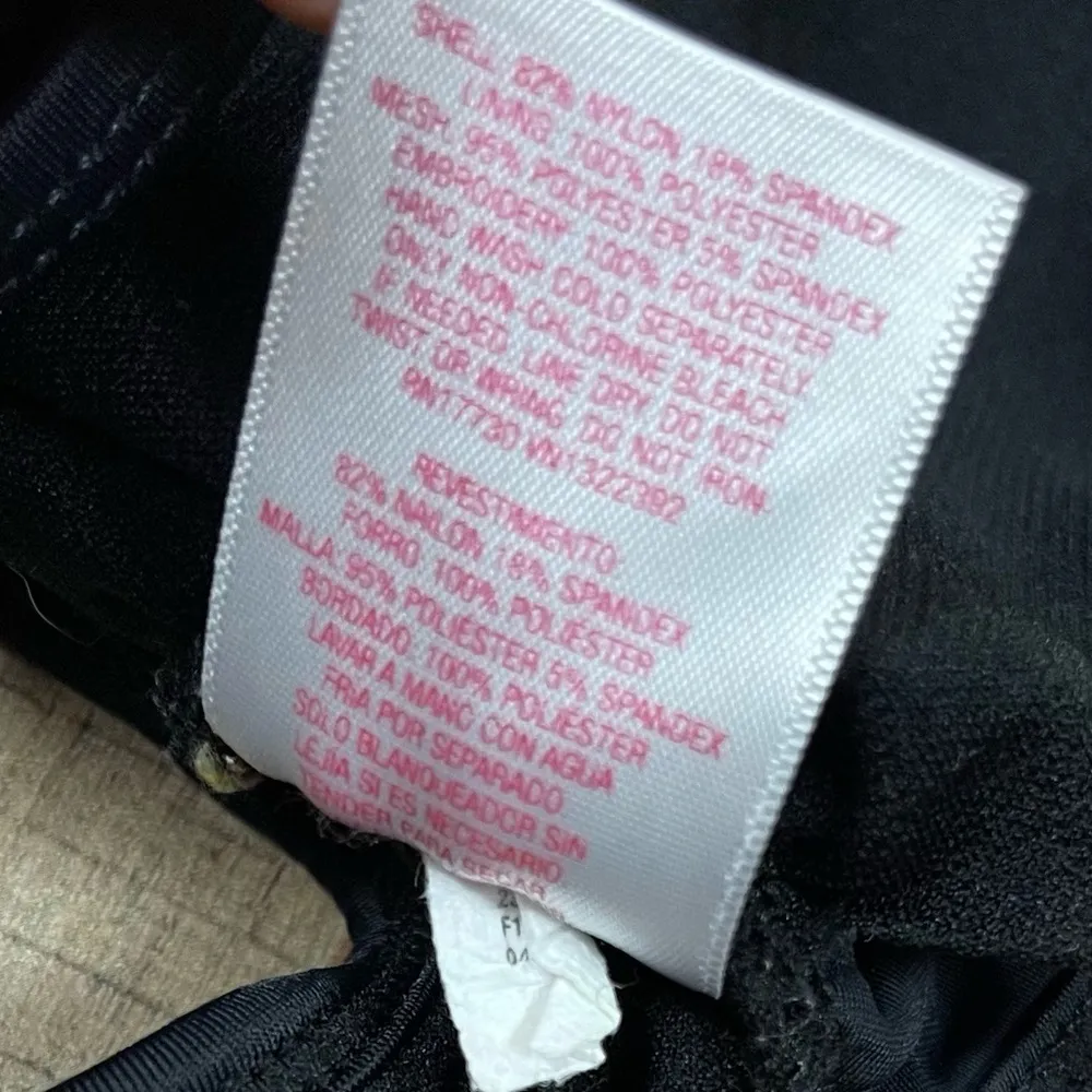 Target Xhilaration Small Embroidered Floral Halter Boho Mesh Swimsuit Bikini Top - Image 5