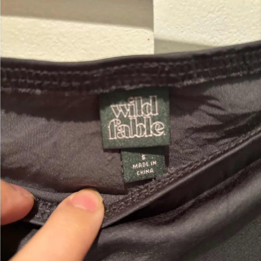 Wild Fable Satin Trumpet Maxi Skirt in Slate Gray S - Image 4