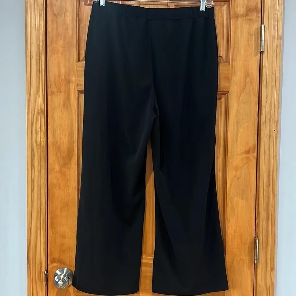 SHEIN Curve Black Wide Leg Pants 2XL Elastic Waist - Image 4