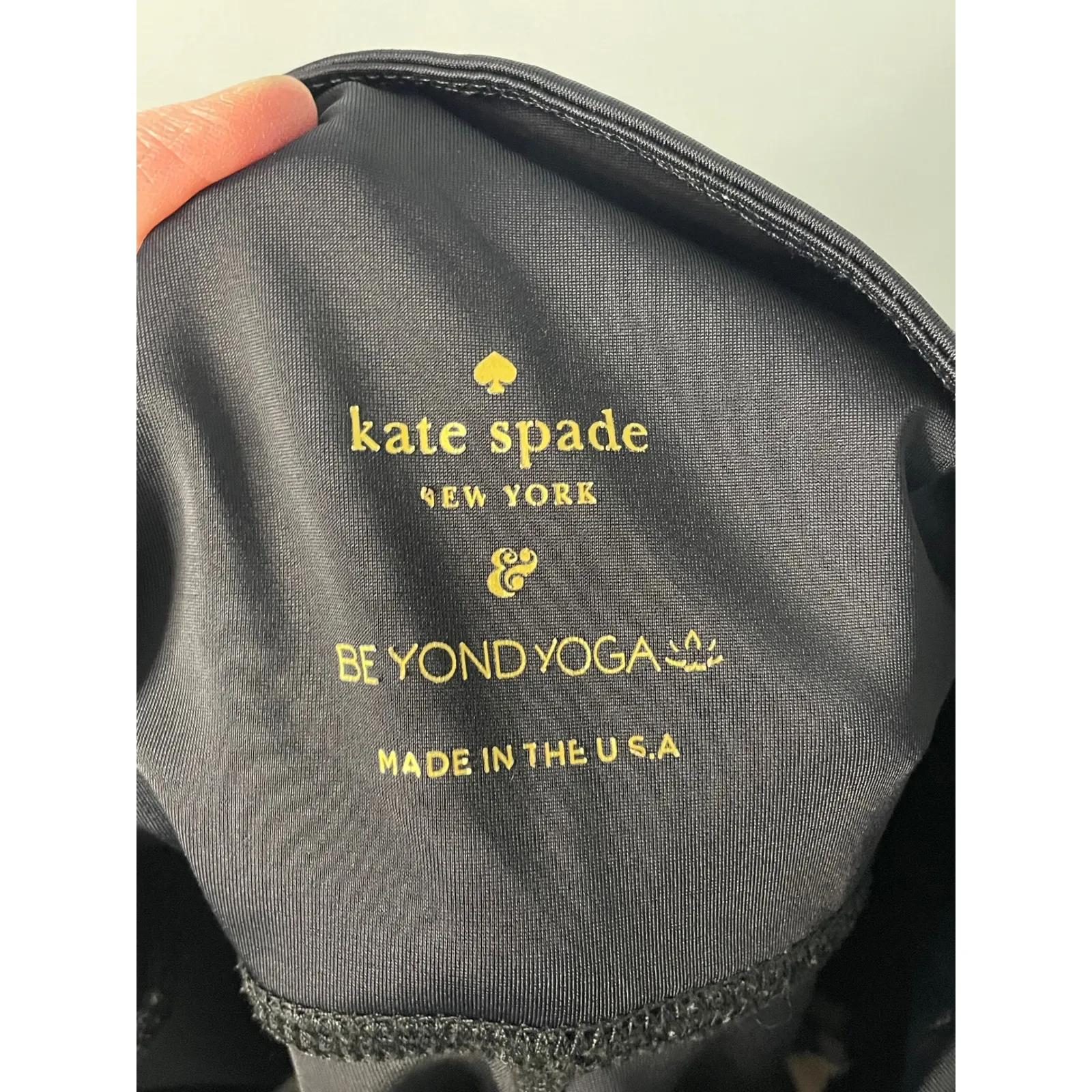 Kate Spade Beyond Yoga High Waisted Leopard Print Leggings Black Activewear - Image 7