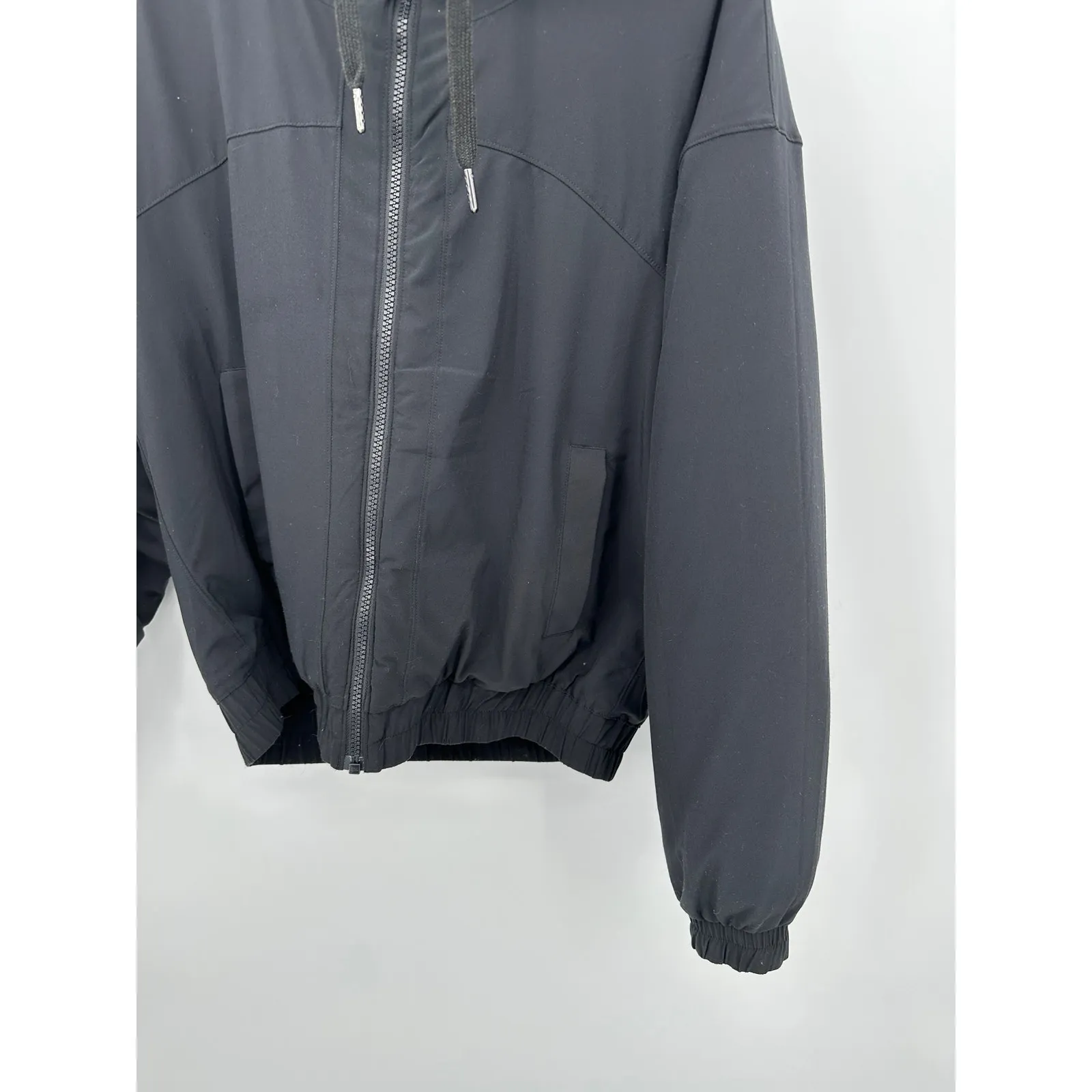 Lululemon Reversible Fleece Jacket Women Size 8 Black Full Zip‎ Sherpa Lined - Image 3