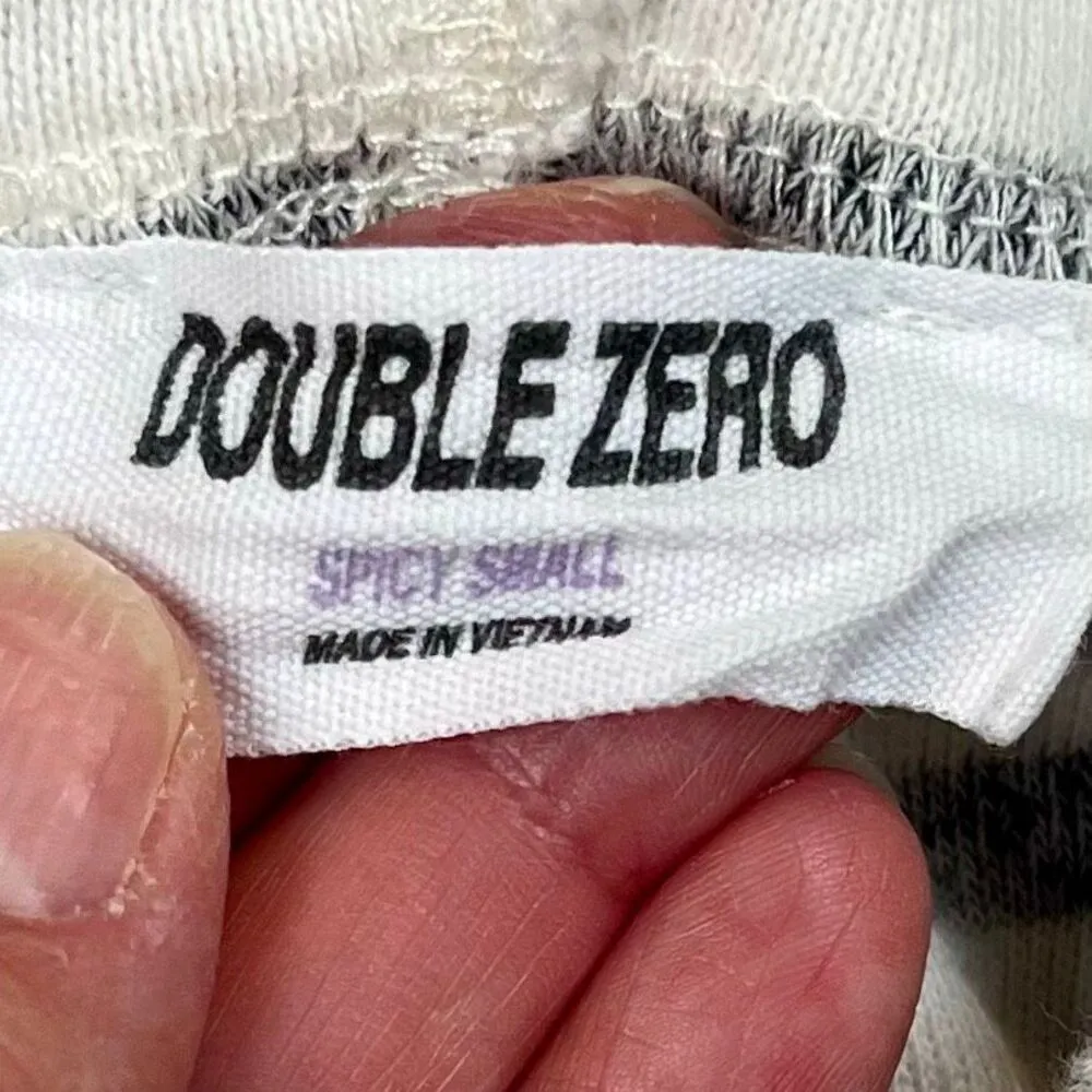 Double Zero  Hooded Terry Cloth Short Sleeveless Top Small - Image 9