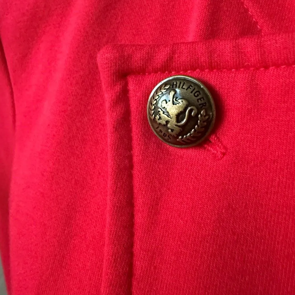 NWT Tommy Hilfiger Women's Military Band Jacket Red $109 S - Image 6