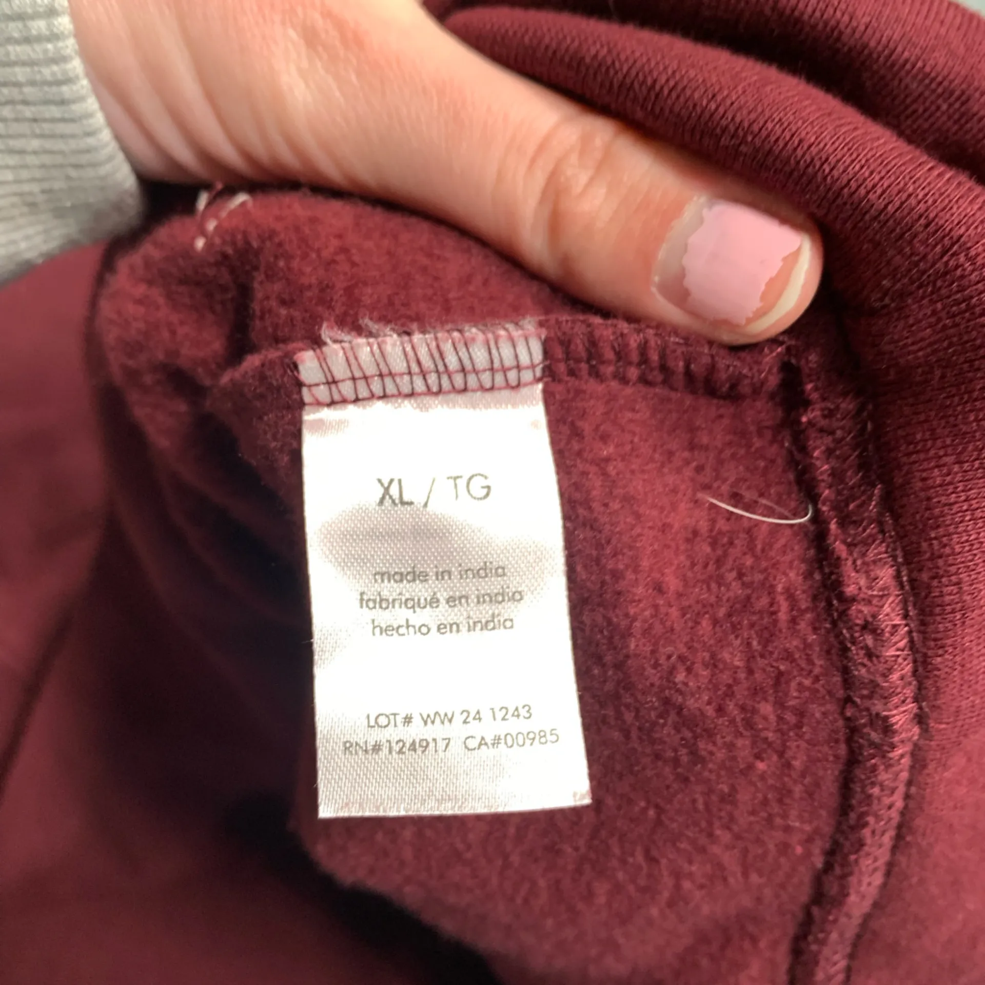 Weworewhat burgundy wellness club crew neck sweatshirt XL - Image 8