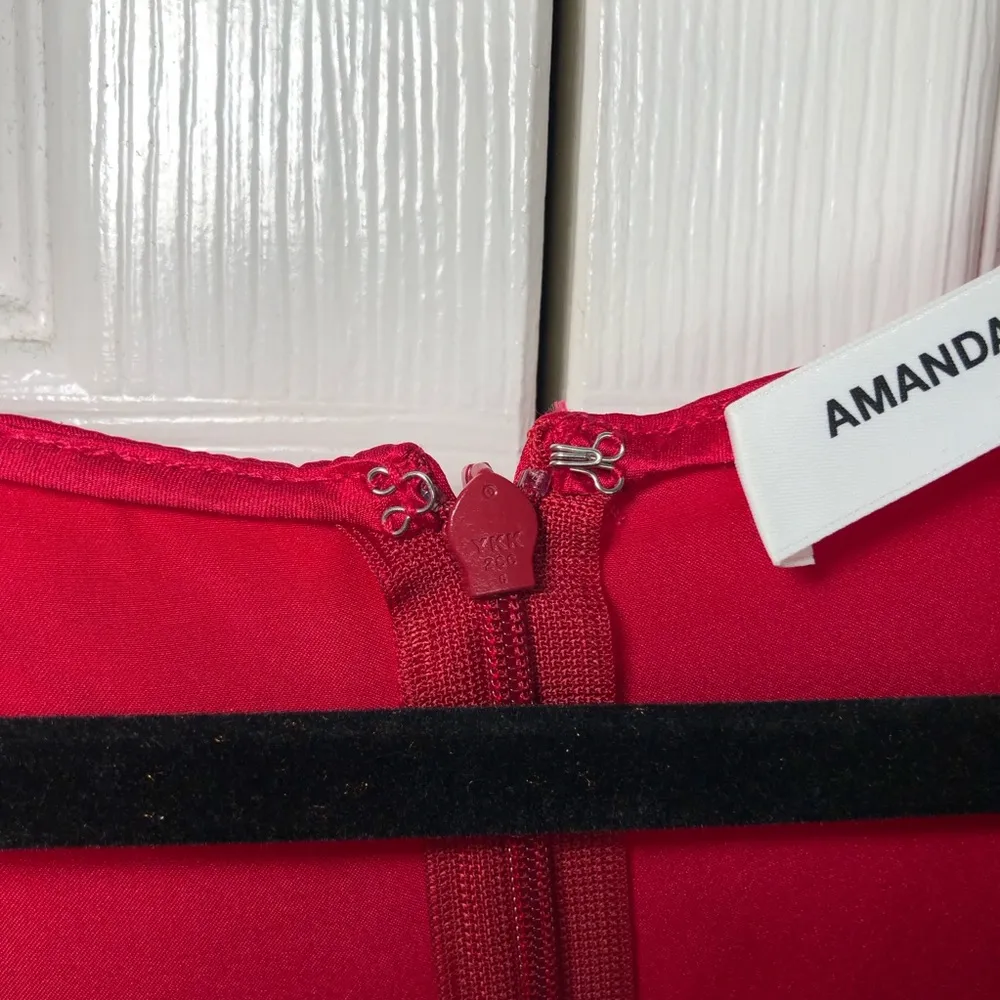 NWT Amanda Uprichard 100% Silk Cowl Neck Mini Dress Size M - Image 8