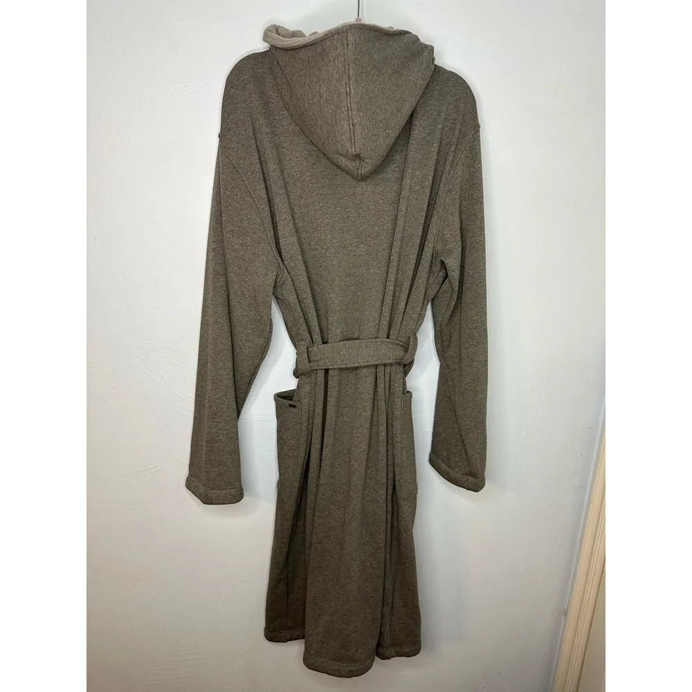 UGG Hooded Plush Robe Size L/XL Gray Soft Cozy Plush Warm Bathrobe #88276 - Image 3