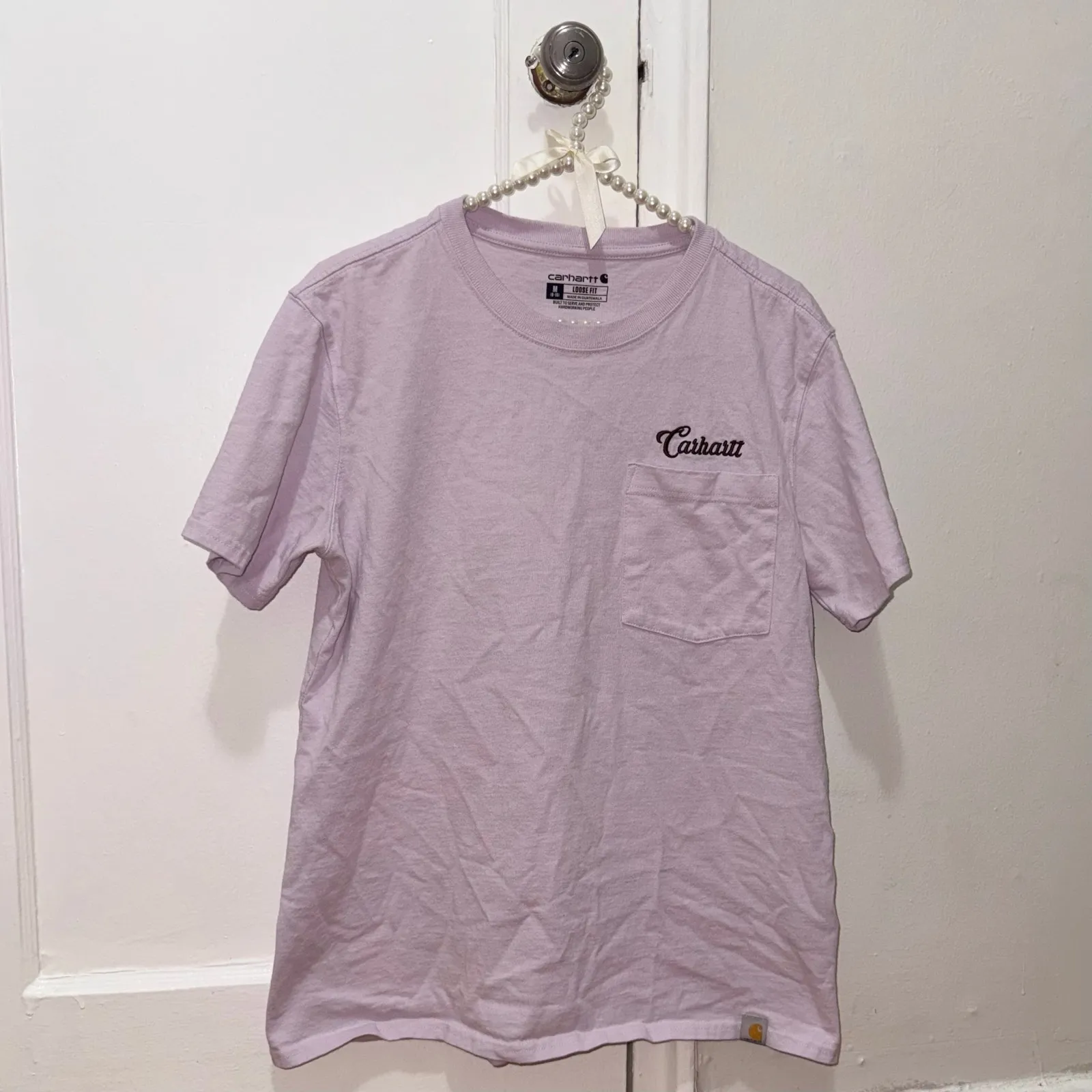 Carhartt Women's Size Medium Amethyst Fog T-Shirt Loose fit tee shirt - Image 8