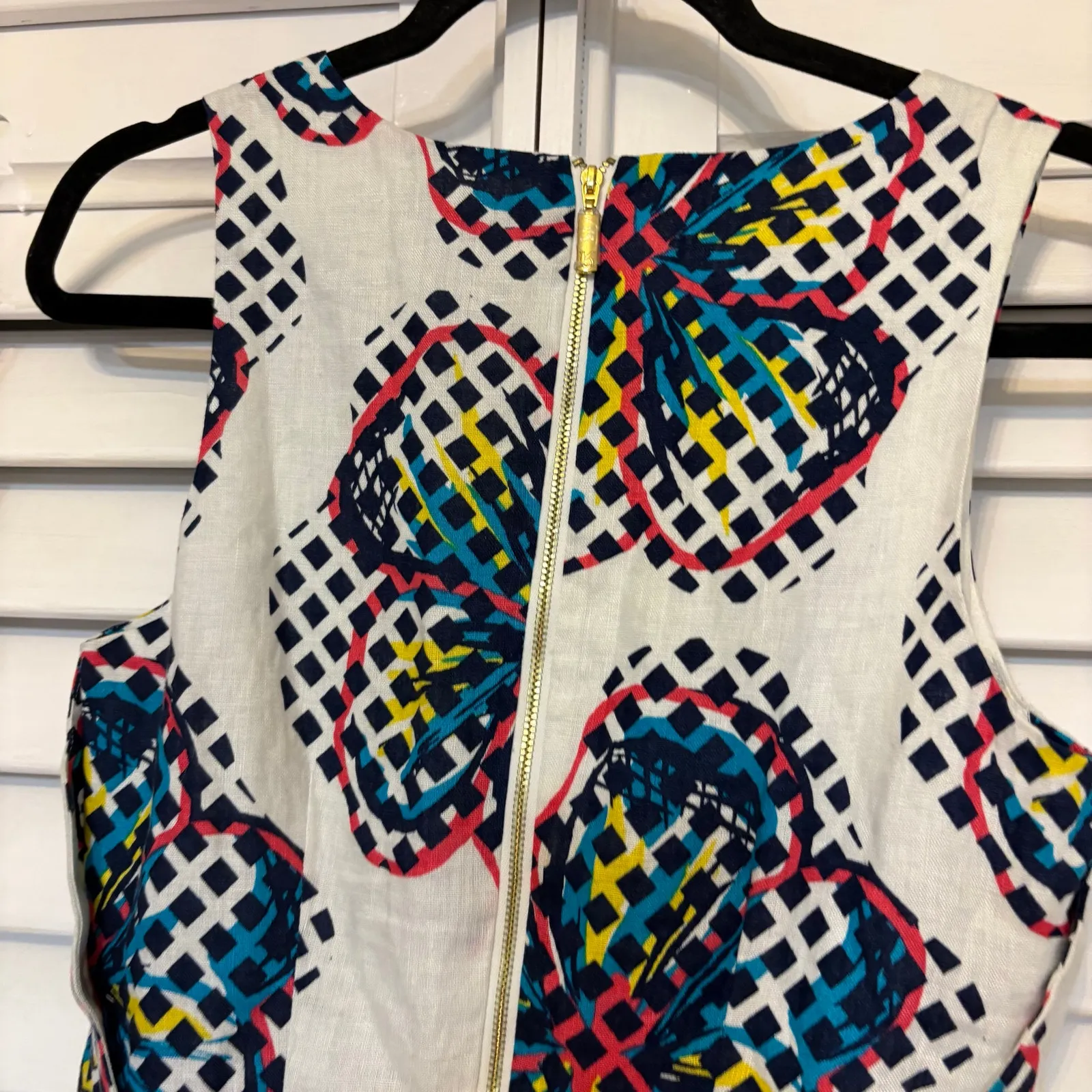 Kaari White Floral Linen Dress‎ Size 6 - Image 8