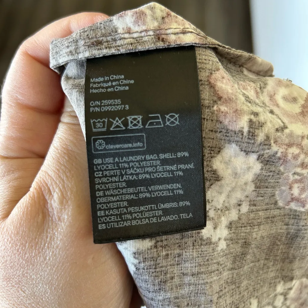 BROCK COLLECTION x H&M Lyocell Blend Floral Maxi Slip Dress in Brown Sz L - Image 12