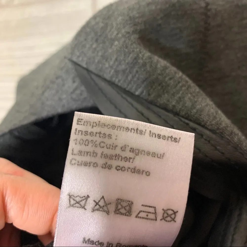 Sandro leather trimmed structured dress - Image 8