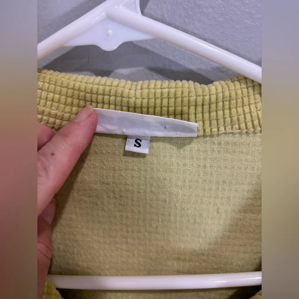 Bryn Walker Cotton Corduroy Waffle Shirt Jacket Size Small Button Up Shacket - Image 8