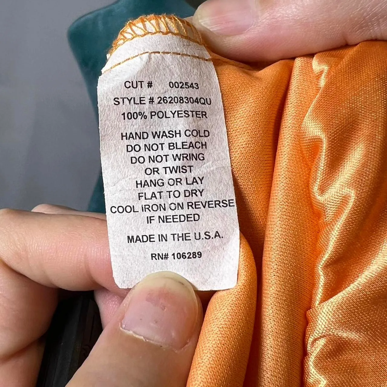 Vintage Y2K Trixxi Women's Orange Halter Dress small - Image 8