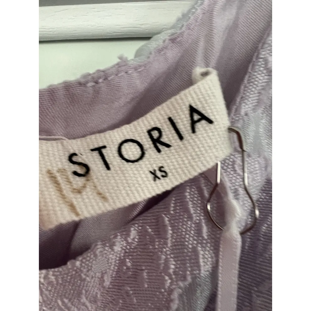 Storia Light Lavender Purple Puff Sleeve Baby Doll Dress Womens Size XS | NWT - Image 2