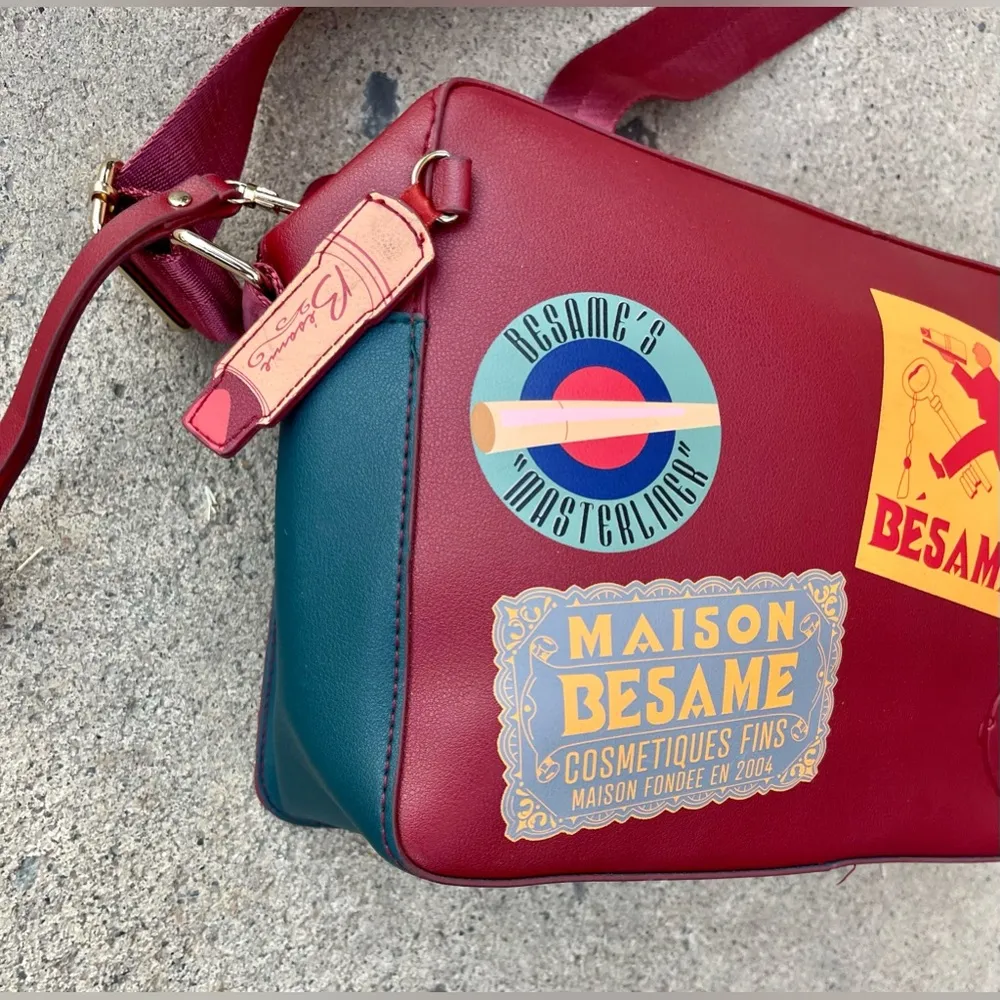 Besame Cosmetic Makeup Bag Gabriela Hernandez Bésame Tote Purse NWOT - Image 2