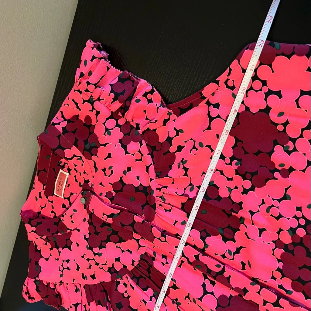 Kate Spade Bubble Dot Sleeveless Pink Blouse Tank Top XL - Image 13